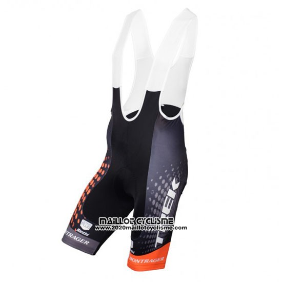 2016 Maillot Ciclismo Trek Selle San Marco Noir et Orange Manches Courtes et Cuissard